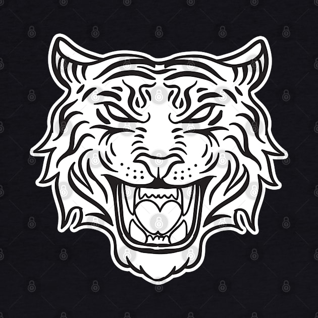 Tribal Tiger graphic by Juliet & Gin